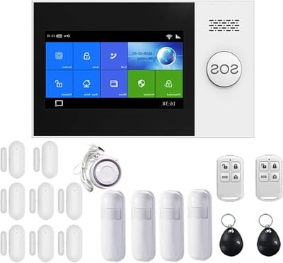 Draadloos Alarmsysteem - Beveiligingskit Huis - Thuisbeveiliging - App Bediening - 10mm - Zwart