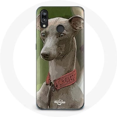 Coque pour Huawei P20 Lite - Lévrier greyhound - Gris - Souple - Protection - Mixte gris