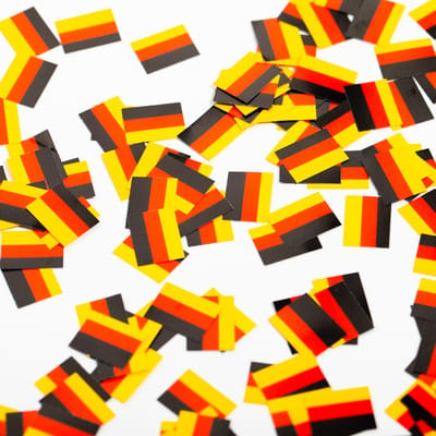 150 stuks Tafel confetti papier Duitsland - Hapjes Cocktail Tapas Zomer Terras EK WK Voetbal Decoratie Tafelconfetti