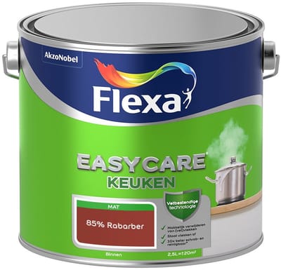 Flexa - Easycare Keuken - 85% Rabarber - Mengverf - 2,5 L