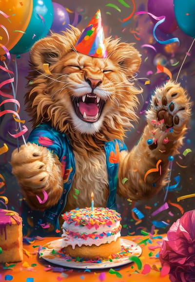 Castorland puzzel Happy Birthday! - 1000 stukjes legpuzzel kleurrijk.