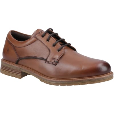 Hush Puppies Richie Leren Herenschoenen in Tan met Veters