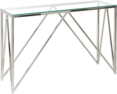 WESO - Consoletafel - Zilver - Veiligheidsglas