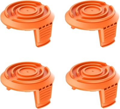 Reserve Spoelkap - Grasmaaier Onderdeel - Tuinonderhoud - Set van 4 stuks - 56.5 mm diameter - Oranje