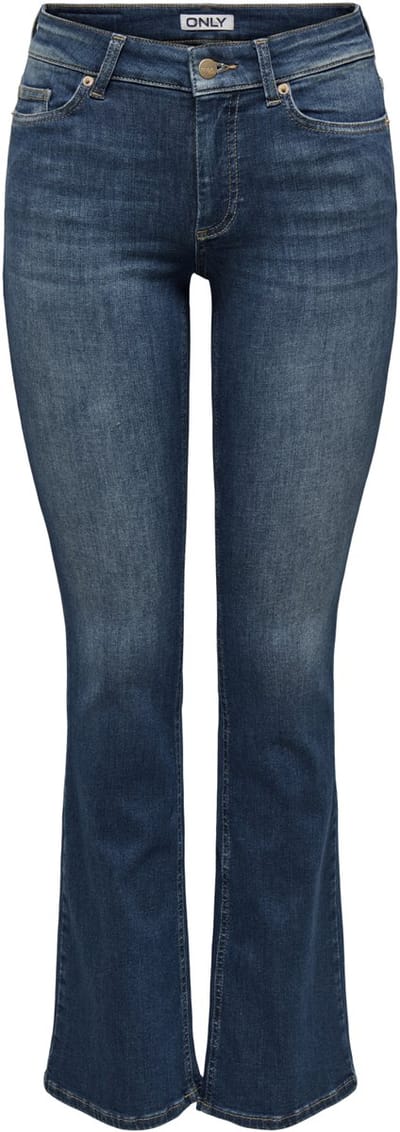Bootcut Jeans Only 15353700 BLUSH MID FLARED-DARK BLUE DENIM