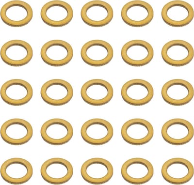 100 Stuks Messing Ringen 0.5mm Platte Washers voor DIY Schepen, Militaire en Spoorwegmodellen