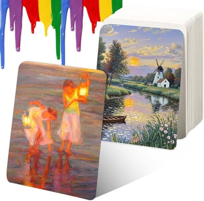 Hoogwaardig Waterverfpapier, 40 Vellen, Onbedrukte Postkaarten en Indexkaarten, Perfect voor Schilderijen, Uitnodigingen en Creatieve Projecten, 10 x 15 cm