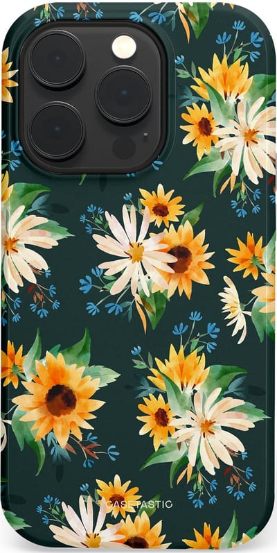 Casetastic Hoesje Geschikt voor Apple iPhone 14 Pro Magsafe - Stijlvolle Beschermende Duo-layer Case - Zonnebosjes