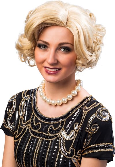 30's Pruik Dames Blond Adriana