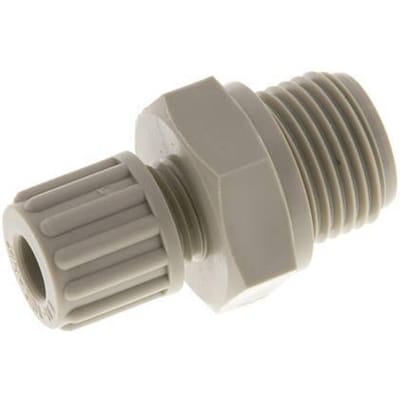8x6mm & G1/2'' PP Rechte Knelfitting Buitendraad 10bar