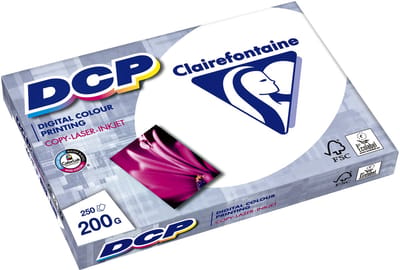 4 X Laserpapier Clairefontaine DCP A4 200gr wit 250vel