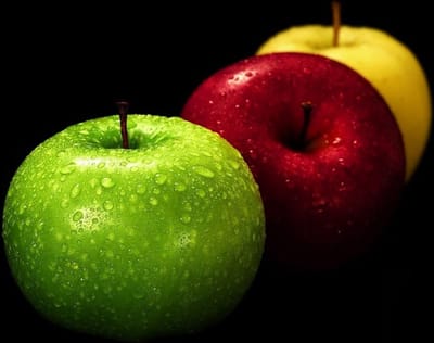 Diamond painting 30x40cm - fruit - appels ( ronde steentjes )