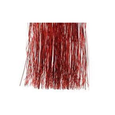 Decoris Lametta Kerstversiering Glans Rood 50x40 cm