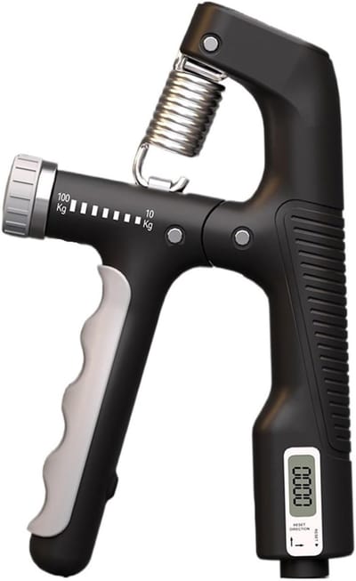 Handtrainer Verstelbaar - Kracht Trainer - Spier Training - Elektronische Pliers - 10-100 kg - Zwart