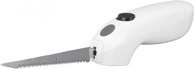 REN® Elektrisch Broodmes - Glucosemeter - Elektrisch Mes - Broodmes van Roestvrij Staal - Wit - 20cm x 6cm x 1cm
