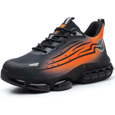 Veiligheidsschoenen met luchtkussen Heren Voor Werk Sneakers Dames Ademend Stalen Neus Werkschoenen Laarzen Heren Anti-Smash Veiligheidslaarzen Licht 43 gray