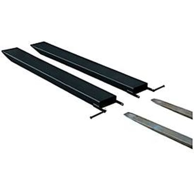 Vorkverlenging voor transportwerktuigen, open uitvoering, L 2000 x B 125 x 45 mm, zwart