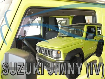 Jimny Suzuki zijwindschermen donker tbv set windschermen a 2 stuks tbv model VANAF 2018- raamspoilers fenders visors Team Heko