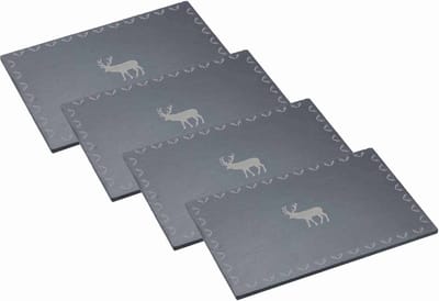 KitchenCraft Slate Placemats "We Love Christmas"