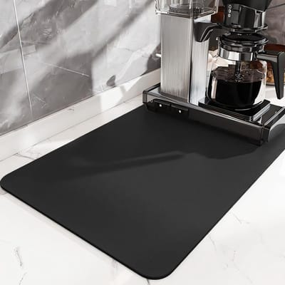 Droogmat voor Afwas, 60 x 40 cm Waterabsorberende Mat met Antislip Rubber Onderzijde, Ideaal voor Keuken en Afwasrek