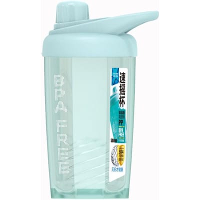 500ml Shakebeker met Gedroogd Eiwit Herbalife Milkshake Plastic Buiten Fitness Sportbeker voor Sportschool 500ml groen