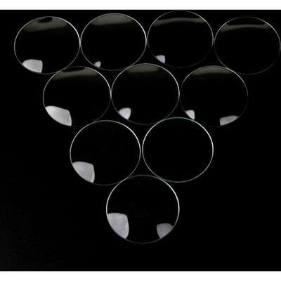 10 stuks koepelvormige mineraalglas spiegel horlogelens vervangende onderdelen horlogemaker 28 mm 31mm