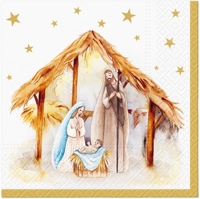 Lunch servetten Holy Family Blessing - PAW Decor - 33x33 cm