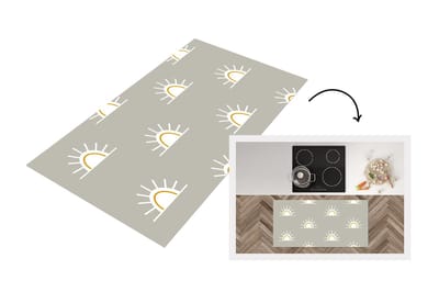 Keukenloper - Loper keuken - Zon - Boho - Patronen - 120x60 cm - Keukenloper vinyl