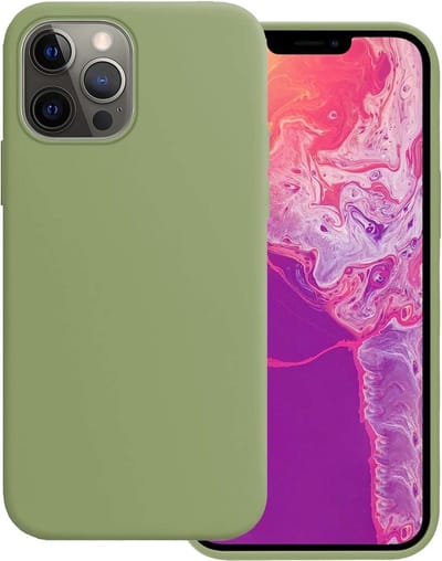 Hoesje Geschikt voor Apple iPhone 13 Pro - Sterk & Shockproof - Hoes Cover - Siliconen Case - Groen