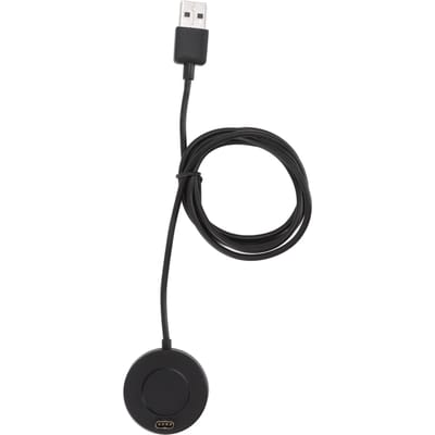 Station de charge 2 pièces Disque Fonction de données Base de chargement pour montre Longueur de 1 mètre pour le bureau la maison black