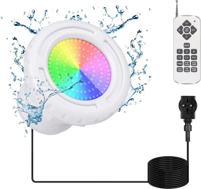 RGB LED Zwembadverlichting Onderwater IP68 Dimbaar met Afstandsbediening