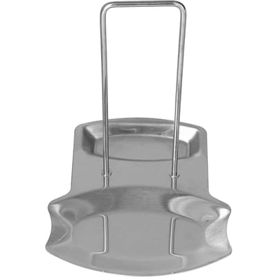 Support de couvercle de casserole en acier inoxydable, étagère de rangement pour couvercles de casserole, organisateur, repose-cuillère avec plateau d'égouttement gray