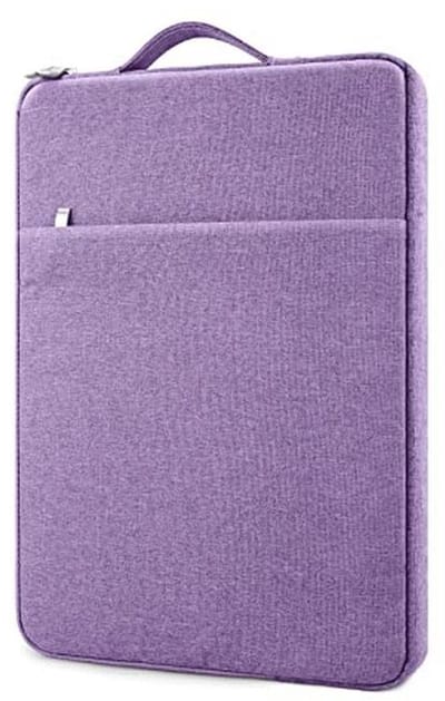 Laptophoes 14 inch met Handvat - Paars