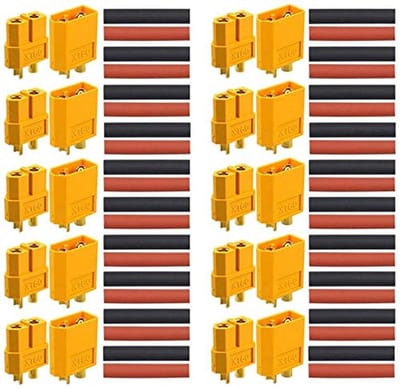 Hoogstroom XT-60 Connectoren voor RC Lipo-accu - 20 Stuks (10 Paar)