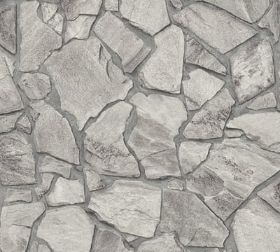 NATUURSTEEN BEHANG | industrieel - Grijs - A.S. Création Elements 2