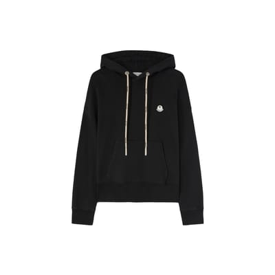 Moncler Genius X Palm Angels Samenwerking FW23 Logo Trekkoord Katoenen Hoodie Uniseks hoodies Zwart I209L8G00011M2513999 M black