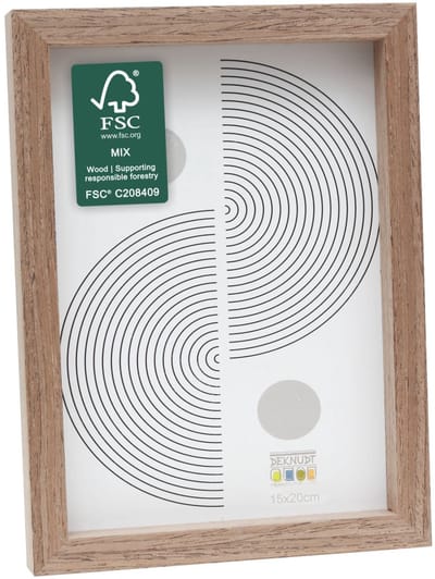 Deknudt Frames fotolijst - bruine houtkleur - strak - hout - FSC Mix - 15x20
