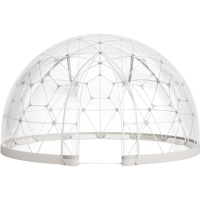 Tente à bulles de jardin 15x9,5 pieds pour 10-14 personnes Dôme géodésique transparent d'extérieur