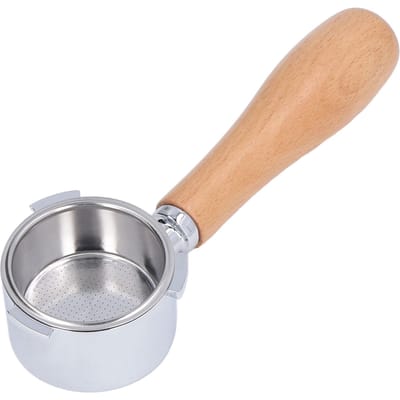 Bodemloze Portafilter Ultrafijne Filtratie Professionele Portafilterhouder met Roestvrij Staal L(for 6.5-9kg) beige