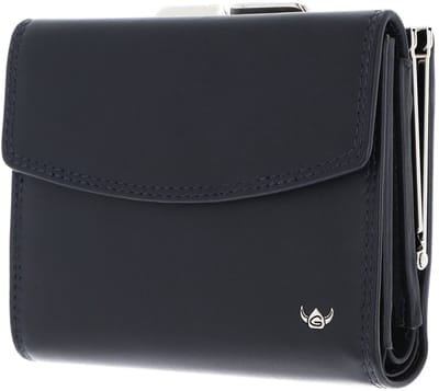 Golden Head Leren portemonnee Polo RFID Protect Bügelbörse 2123 Marineblau donkerblauw