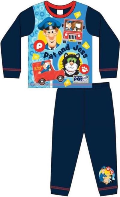 Pieter Post Pyjama - Blauw - Pat and Jess - Kinderpyjama - Maat 86/92