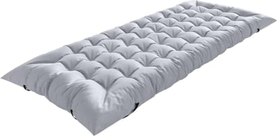 Slaapmat Opvouwbaar - Campingmatras Kussen - Buiten Kamperen - Extra Dikke Vulling - 200 x 80 cm - Lichtgrijs