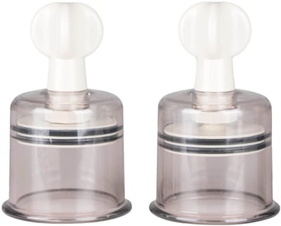 EasyToys - Tepelzuigers Groot - Tepelzuigers Set voor Mannen en Vrouwen - BDSM - Sex Toys voor Vrouwen - Seksspeeltjes - Clitoris Stimulator - 2 stuks - Transparant