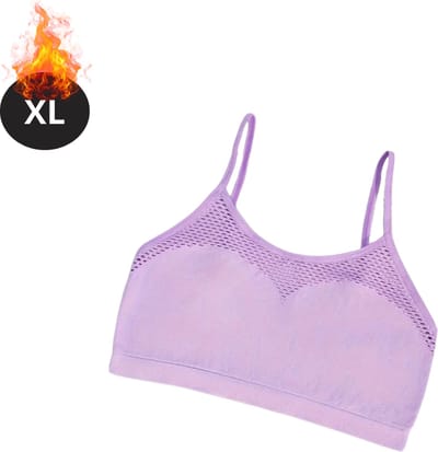 Bovista BH Zonder Beugel - Zonder Bandjes - Push-up Bh's - Comfort Beha - Comfortabel - Sexy - Lichtpaars - Maat XL