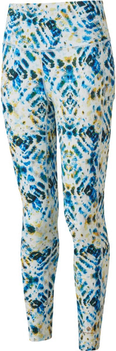 Ronhill Life Crop Tight Dames - Sportbroeken - wit/blauw - Vrouwen - M