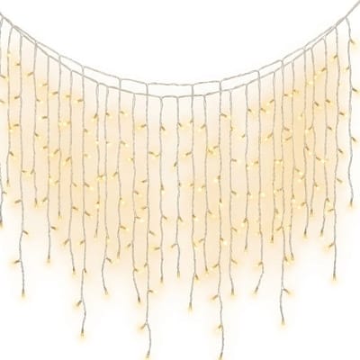 Ijspegelverlichting lichtsnoer - 1000 led lampjes - warm wit - 100 strengen - 500 x 50 cm