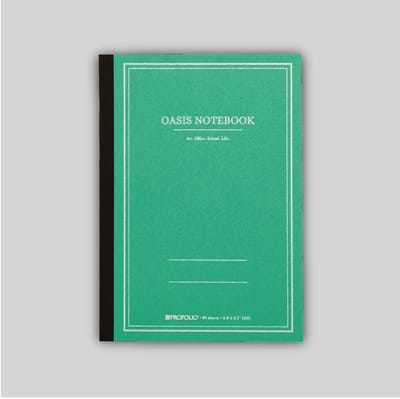 Itoya Profolio Oasis A5 Notebook Kleur: Wintergreen + 1 x Muji Gelpen 0.3mm