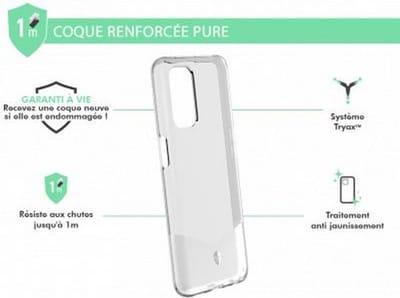 Force Case, Hoesje geschikt voor Oppo A54 5G / A74 5G - PURE Versterkt, Transparant
