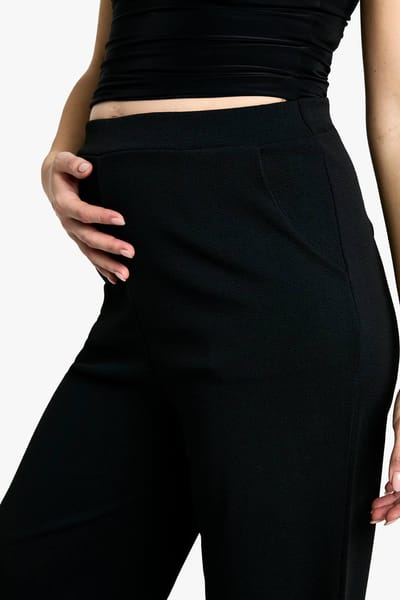 boohoo Dames Maternity Tailored Wide Leg Trouser | Zwart | Maat: 36