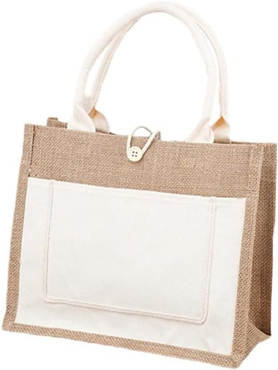 Jutetasche Shopper - Onbedrukte Jute Tas voor Schilderen, DIY Cadeau-idee, Perfect voor Verjaardagen, Bruiloften en Reizen